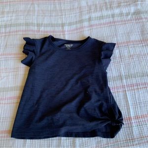 Navy blue old navy active flutter sleeve tee